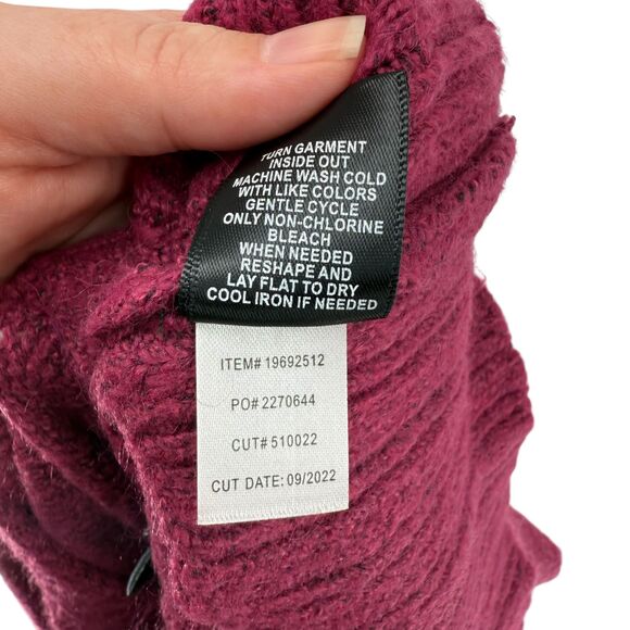 Torrid Cashmere Pullover Sweater 3X 22 24 Vegan Tunic Crew Neck Berry Pink Soft - Picture 11 of 11
